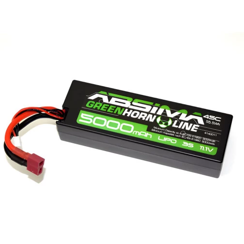 Absima LiPo Stick Pack 11.1V-50C 5000 Hardcase (T-Plug) 1 Absima LiPo Stick Pack 11.1V-50C 5000 Hardcase (T-Plug)