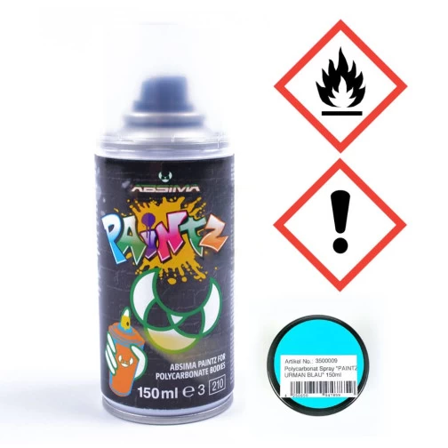 Absima Polycarbonat Spray PAINTZ URMAN BLAU 150ml 1 Absima Polycarbonat Spray PAINTZ URMAN BLAU 150ml