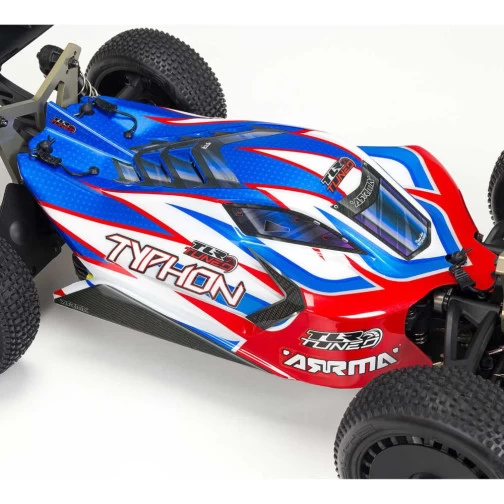 Arrma Typhon TLR Tuned 6S 4WD BLX 1:8 Buggy RTR Rot/Blau 13 Arrma Typhon TLR Tuned 6S 4WD BLX 1:8 Buggy RTR Rot/Blau – Bild 13