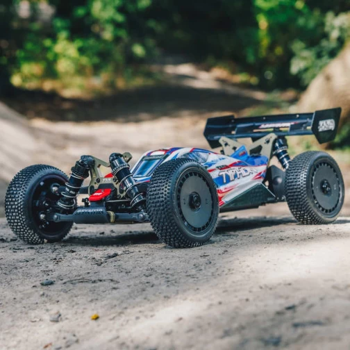 Arrma Typhon TLR Tuned 6S 4WD BLX 1:8 Buggy RTR Rot/Blau 3 Arrma Typhon TLR Tuned 6S 4WD BLX 1:8 Buggy RTR Rot/Blau – Bild 3