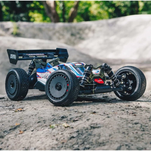 Arrma Typhon TLR Tuned 6S 4WD BLX 1:8 Buggy RTR Rot/Blau 4 Arrma Typhon TLR Tuned 6S 4WD BLX 1:8 Buggy RTR Rot/Blau – Bild 4