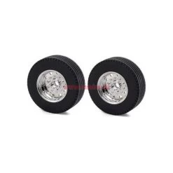 Carson 500907053 Aufliegerfelge Breit Verchromt Für Tamiya Auflieger