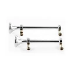 Carson 500907161 Truckfanfaren (2) Verchromt 1:14