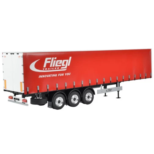 Carson 500907235 3-Achs Fliegl Megarunner Plane (Rot) 1:14 2 Carson 500907235 3-Achs Fliegl Megarunner Plane (Rot) 1:14 – Bild 2