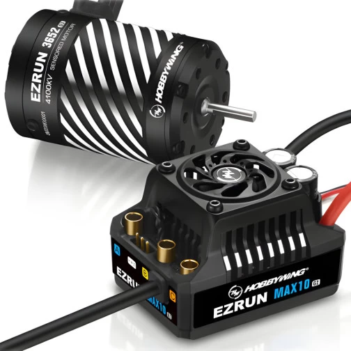 Hobbywing Ezrun MAX10 G2 80A Combo Mit 3652SD-4100kV 3,175 Welle 1 Hobbywing Ezrun MAX10 G2 80A Combo Mit 3652SD-4100kV 3,175 Welle
