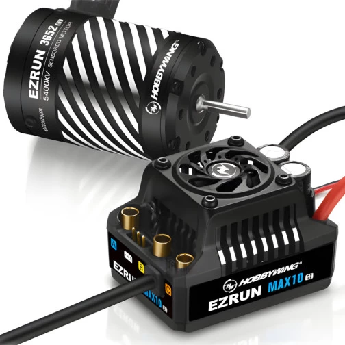 Hobbywing Ezrun MAX10 G2 80A Combo Mit 3652SD-5400kV 3,175 Welle 1 Hobbywing Ezrun MAX10 G2 80A Combo Mit 3652SD-5400kV 3,175 Welle