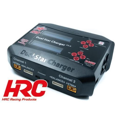 HRC Ladegerät Dual-Star Charger V2.1 2x120W 12/230V 1 HRC Ladegerät Dual-Star Charger V2.1 2x120W 12/230V
