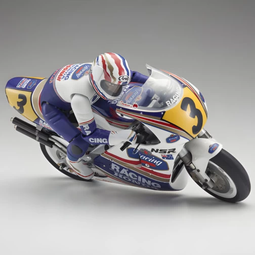 Kyosho Motorrad Hanging-On Racer Honda NSR500 1991 Bausatz 1 Kyosho Motorrad Hanging-On Racer Honda NSR500 1991 Bausatz