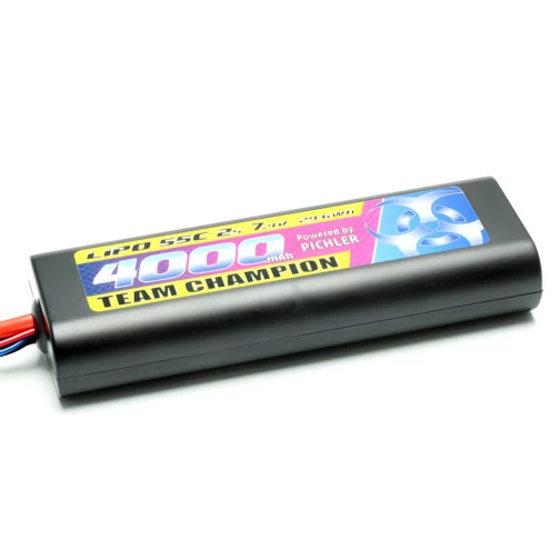 Pichler LiPo-Akku Racing Pack 2S 4000mAh 7.4V 55C T-Stecker Team Cham 1 Pichler LiPo-Akku Racing Pack 2S 4000mAh 7.4V 55C T-Stecker Team Cham