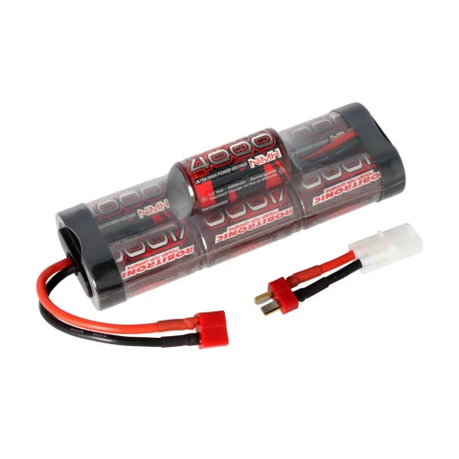 Robitronic NiMH Akku 4000mAh 8,4V Hump Pack T-Stecker & Tamiya 1 Robitronic NiMH Akku 4000mAh 8,4V Hump Pack T-Stecker & Tamiya