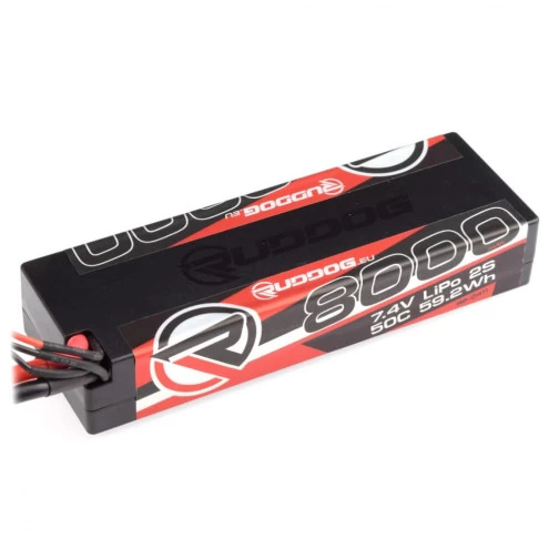 Ruddog LiPo 8000mAh 50C 7.4V Hardcase XT60 Plug 1 Ruddog LiPo 8000mAh 50C 7.4V Hardcase XT60 Plug