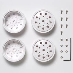 Tamiya 1:14 Truckfelgen 22mm (2) Hi./weiss 12mm 56542