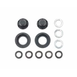 Tamiya 56556 Radnaben-Set Vorderache Schwarz (2) 1:14