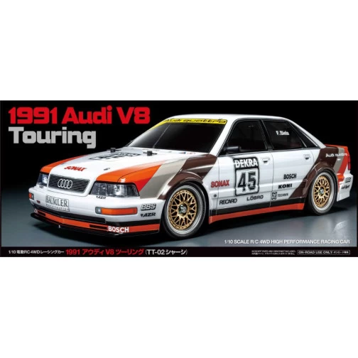 Tamiya 58682 Audi V8 Touring TT-02 Bausatz 2 Tamiya 58682 Audi V8 Touring TT-02 Bausatz – Bild 2
