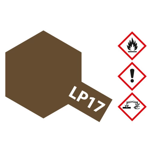 Tamiya 82117 Kunstharz-Farbe LP-17 Linoleum Braun (Dkl.) 10ml 1 Tamiya 82117 Kunstharz-Farbe LP-17 Linoleum Braun (Dkl.) 10ml