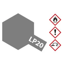 Tamiya 82120 Kunstharz-Farbe LP-20 Hell Gun Metal 10ml
