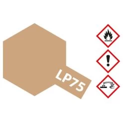 Tamiya 82175 Kunstharz-Farbe LP-75 Buff / Gelbbraun Matt 10ml