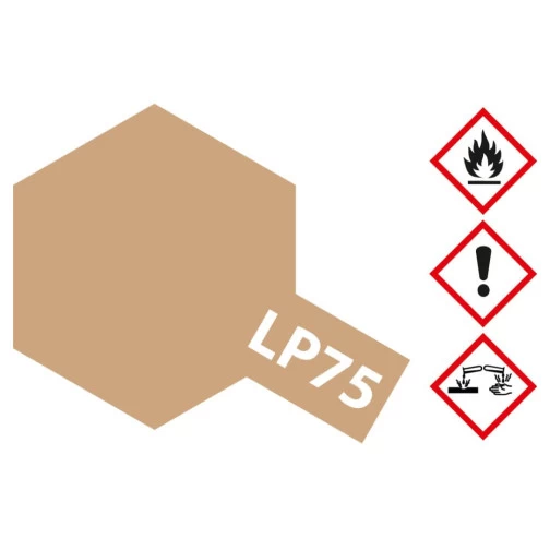 Tamiya 82175 Kunstharz-Farbe LP-75 Buff / Gelbbraun Matt 10ml 1 Tamiya 82175 Kunstharz-Farbe LP-75 Buff / Gelbbraun Matt 10ml