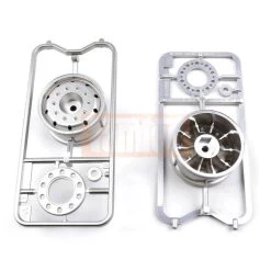 Tamiya Felgen Chrom Matt 30mm (2 Stk.) Für Auflieger #56519