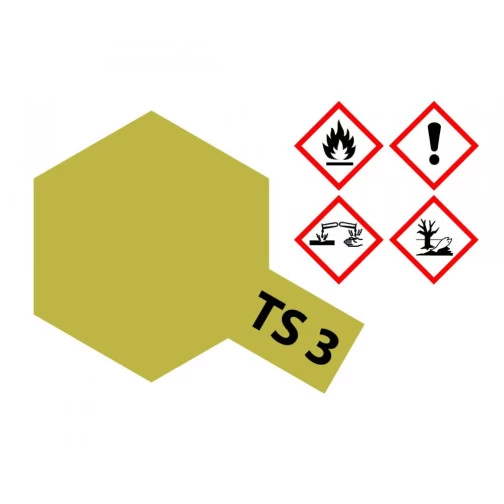 Tamiya Spray TS-3 Beige / Dark Yellow Matt 100ml 1 Tamiya Spray TS-3 Beige / Dark Yellow Matt 100ml