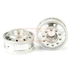 Tamiya Truckfelgen (2 Stk.) Vorn (chrom Matt) #56517