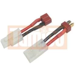 Yeah Racing Adapter Tamiya-Stecker / T-Stecker (1x Male, 1x Female)