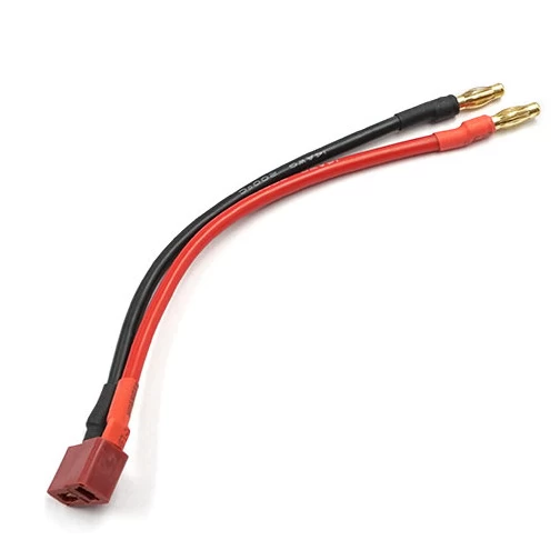 Yeah Racing Akku-Kabel 4mm-Stecker Auf T-Buchse 15cm 1 Yeah Racing Akku-Kabel 4mm-Stecker Auf T-Buchse 15cm