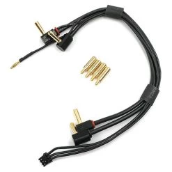 Yeah Racing Akku-Ladekabelkabel 2S 4mm/5mm Mit Winkelstecker