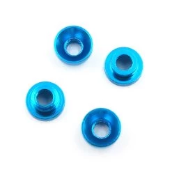 Yeah Racing Alu Servo Unterlegscheibe M3 (4) Blau